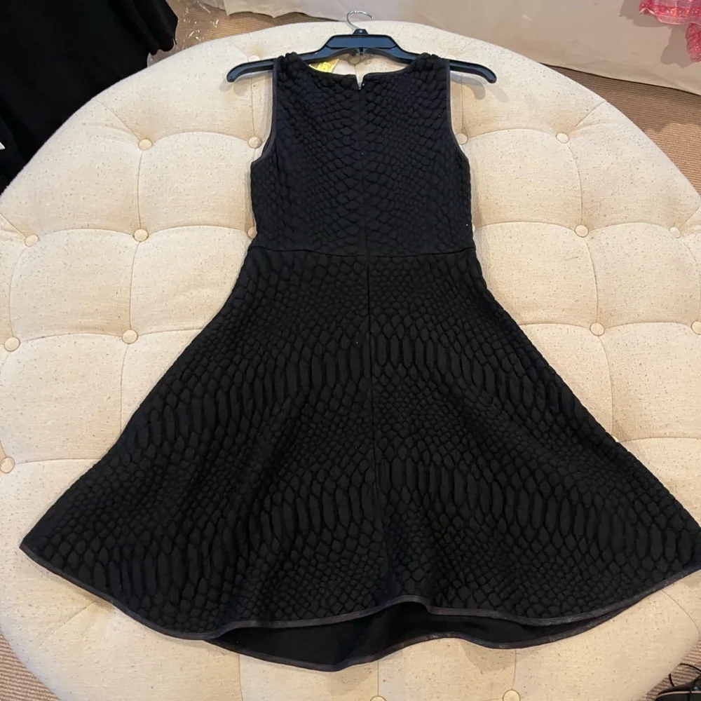 Catherine Malandrino black textured sleeveless A-line dress - Picture 9 of 11